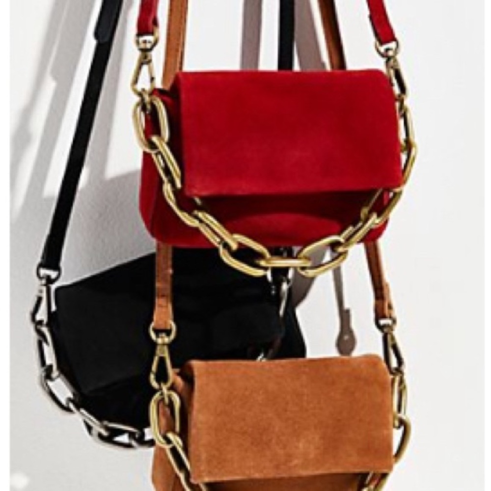 Free people suede cross bag